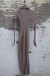 Marc Le Bihan 21915 Silk Shrinkage Stretch One-Piece Dress Collection French High-Level Handmade MLB-21915-JMG Old Rose PMLB4